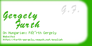 gergely furth business card